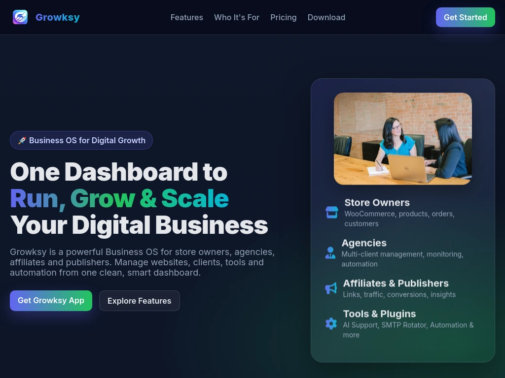 Growksy SaaS Platform