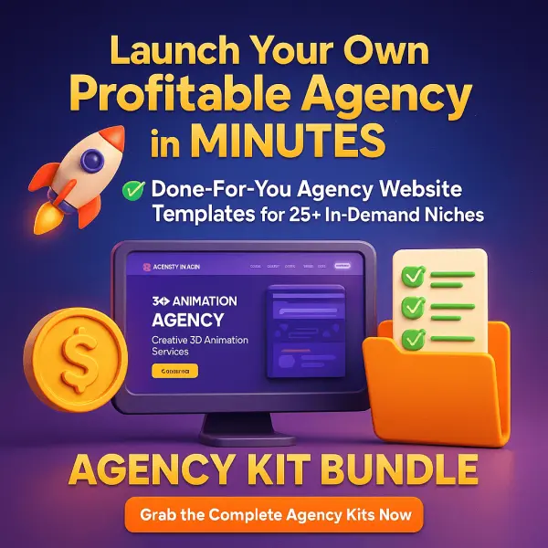 Agency Ready-Made Website All-in-One Agency Kit & Website Templates