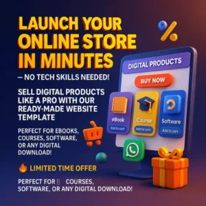 High Converting Digital Product Selling Website with 40+ Free Products
