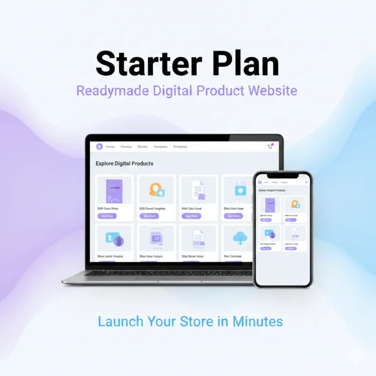 Digonest Starter Plan – 1 Month Access | Readymade Digital Product Website