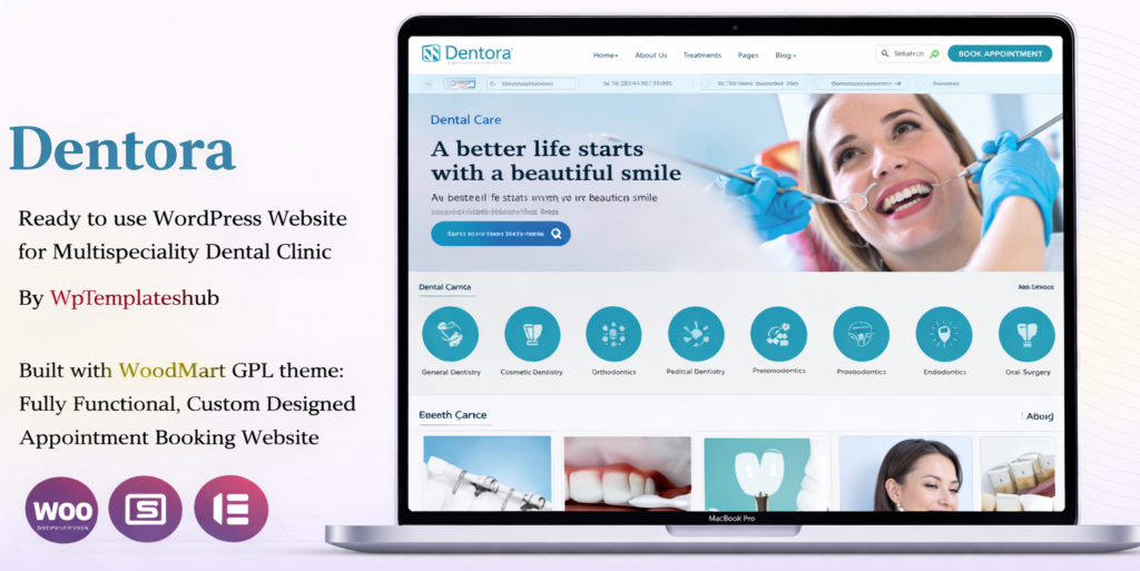Dentora – Multispecialty Dental Clinic Website