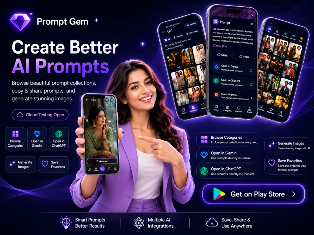 PromptGem — AI Image Prompt Discovery App